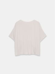 Mint Velvet Cream Beige Silk Mix Blouson Top - Image 4 of 4