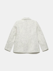 Mint Velvet Cream Boucle Double Breasted Blazer - Image 4 of 4