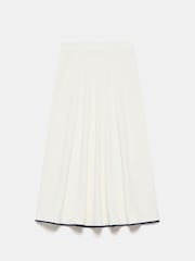 Mint Velvet White Contrast Hem Skirt - Image 5 of 7