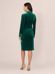 Adrianna Papell Velvet Tuxedo Dress - Image 5 of 7