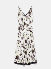 Mint Velvet Green Floral Print Slip Midi Dress - Image 4 of 4