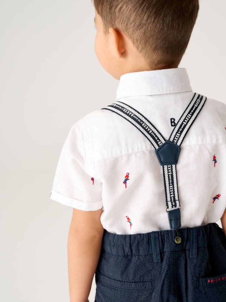 Baker by Ted Baker 3 Piece Shirt, Shorts and Braces Set - Image 3 of 11