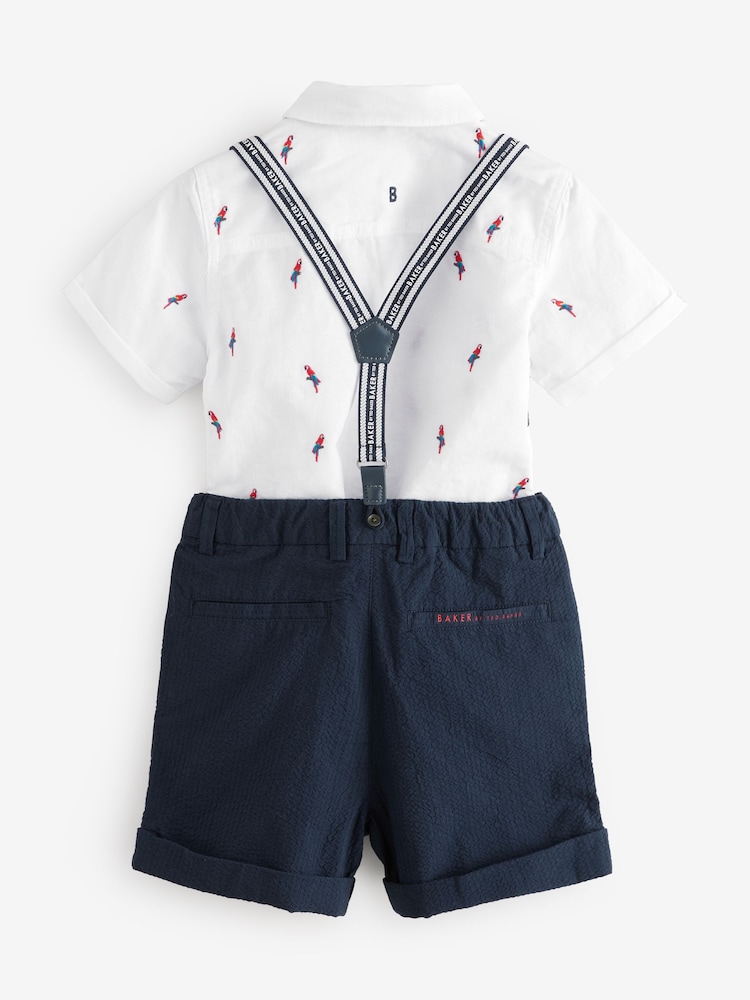 Baker by Ted Baker 3 Piece Shirt, Shorts and Braces Set - Image 6 of 11