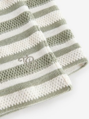 Baker by Ted Baker Green Stripe Textured Shirt And Shorts Set - Image 10 of 10