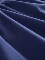 Navy Blue Quilted Long Sleeve 100% Cotton Blouse - Image 6 of 7