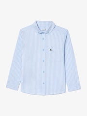 Lacoste Contrast Stripe Oxford Cotton Shirt - Image 1 of 3