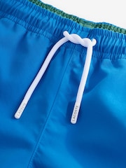 Синий - Черно-белые пляжные шорты из быстросохнуть Lacoste - Изображение 3 из 9