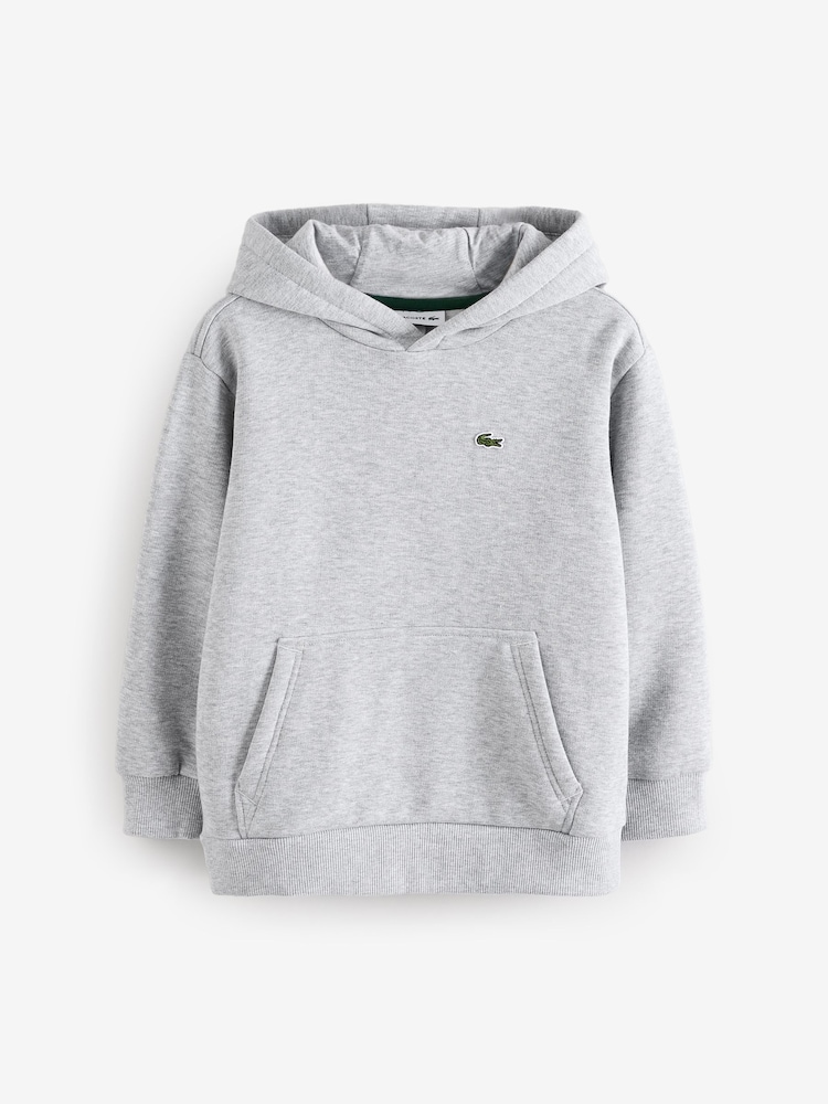 Lacoste Cotton Fleece Hoodie with Pocket - Image 1 of 6