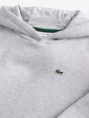 Lacoste Cotton Fleece Hoodie with Pocket - Image 4 of 6
