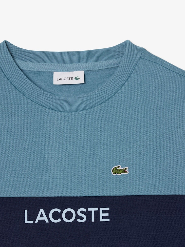 Lacoste Brushed Fleece Colorblock Sweatshirt - Image 2 of 2