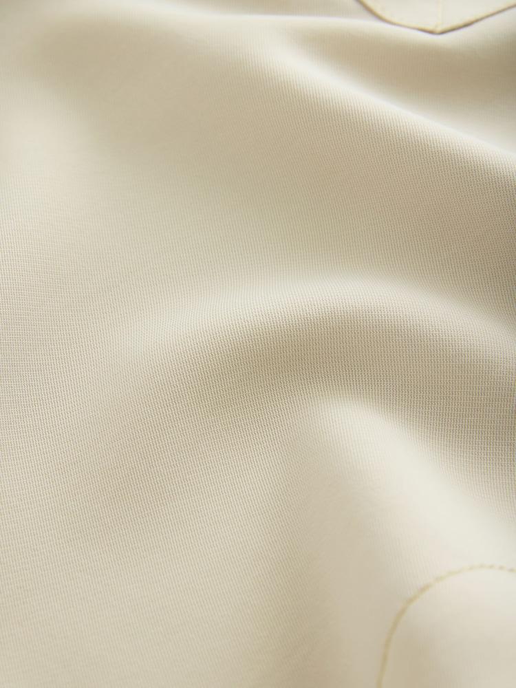 Neutral Crepe Short Sleeve Polo Shirt - Image 6 of 7