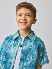 Baker by Ted Baker Blue Shirt, T-Shirt and Shorts Set - Image 5 of 13