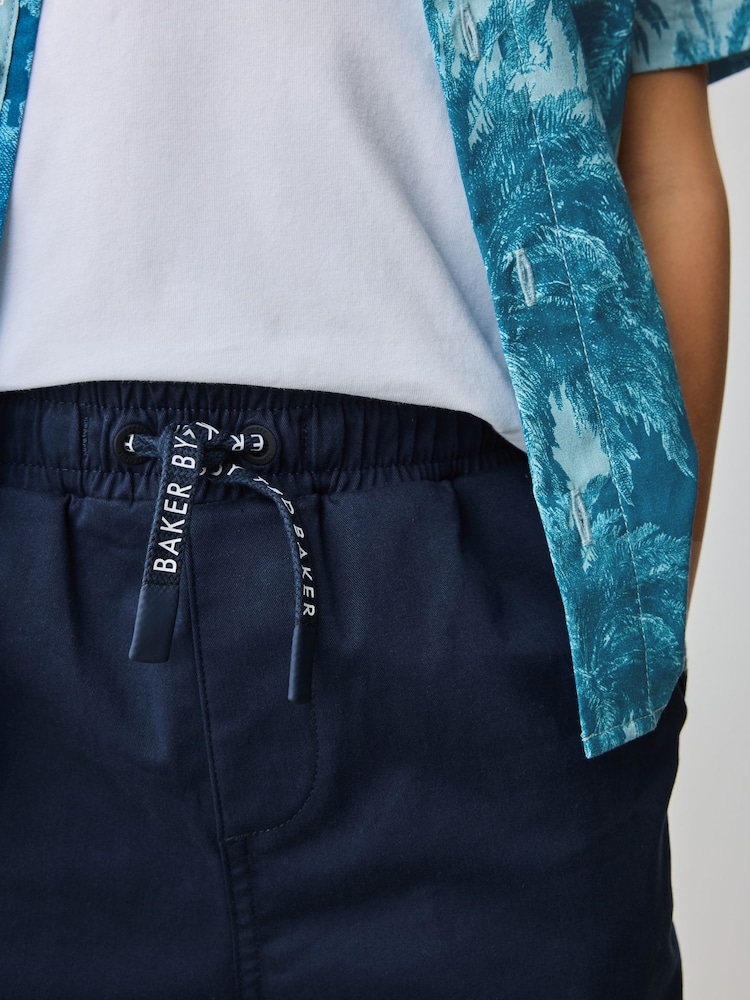 Baker by Ted Baker Blue Shirt, T-Shirt and Shorts Set - Image 6 of 13