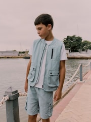 Baker by Ted Baker Gilet T-Shirt and Shorts 3 Piece Set - Image 4 of 16