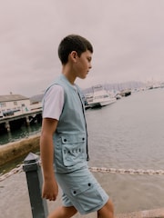 Baker by Ted Baker Gilet T-Shirt and Shorts 3 Piece Set - Image 7 of 16