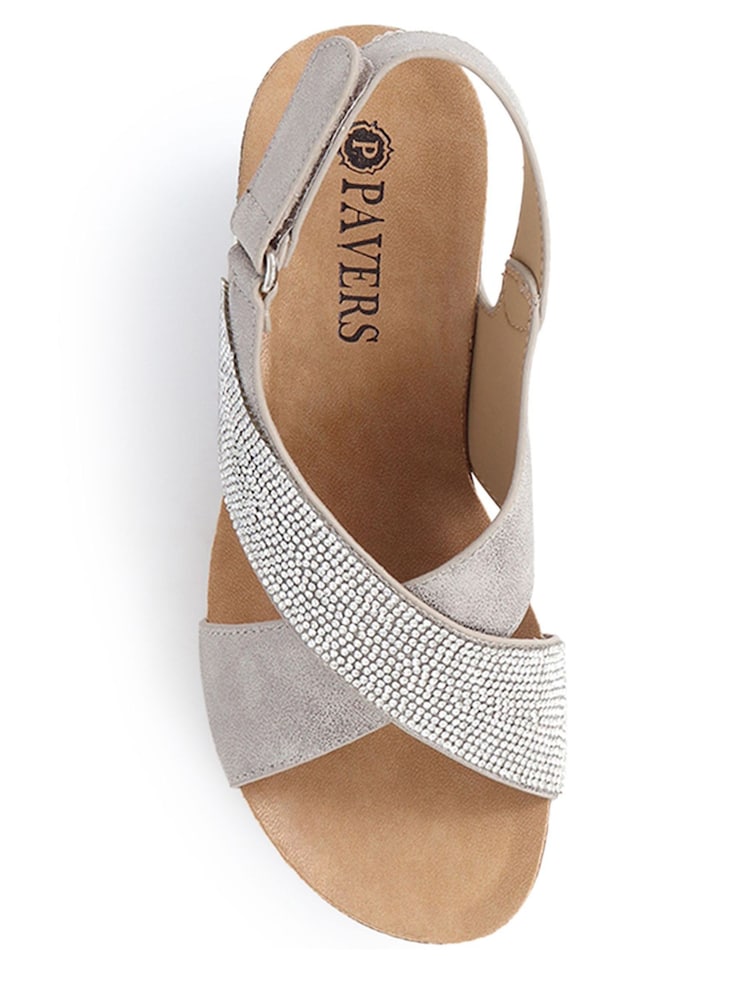 Pavers Natural Ladies Smart Sandals - Image 4 of 5
