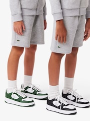 Gris - Pantalones cortos de felpa de algodón cepillado de Lacoste - Imagen 5 de 13