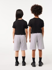 Gris - Pantalones cortos de felpa de algodón cepillado de Lacoste - Imagen 7 de 13