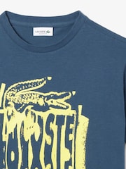 Lacoste Printed Jersey T-Shirt - Image 7 of 8