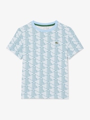 Lacoste Monogram Print Cotton T-Shirt - Изображение 1 из 2