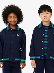 Lacoste Button-Down Fleece Sweatshirt - Image 2 of 10