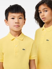 Желтый - поло для детей Lacoste Classic - Image 5 of 11