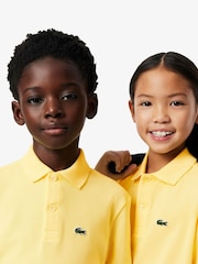 Желтый - поло для детей Lacoste Classic - Image 6 of 11
