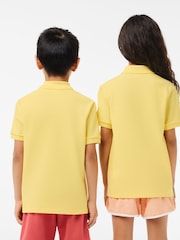 Желтый - поло для детей Lacoste Classic - Image 7 of 11
