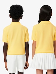 Желтый - поло для детей Lacoste Classic - Image 8 of 11