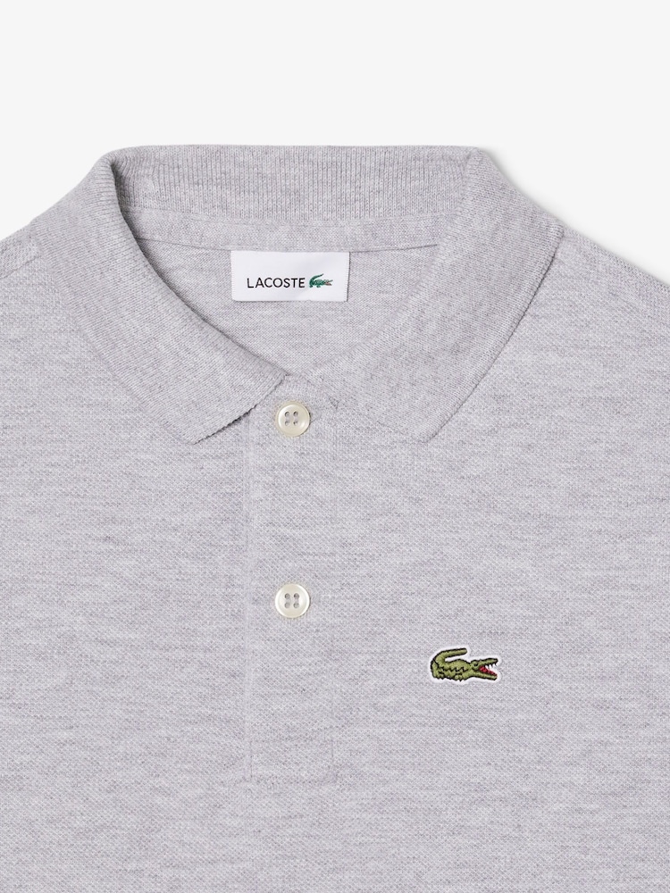 Серый - поло для детей Lacoste Classic - Image 2 of 2