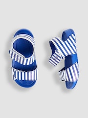JoJo Maman Bébé Blue Double Strap Summer Sandals - Image 2 of 3