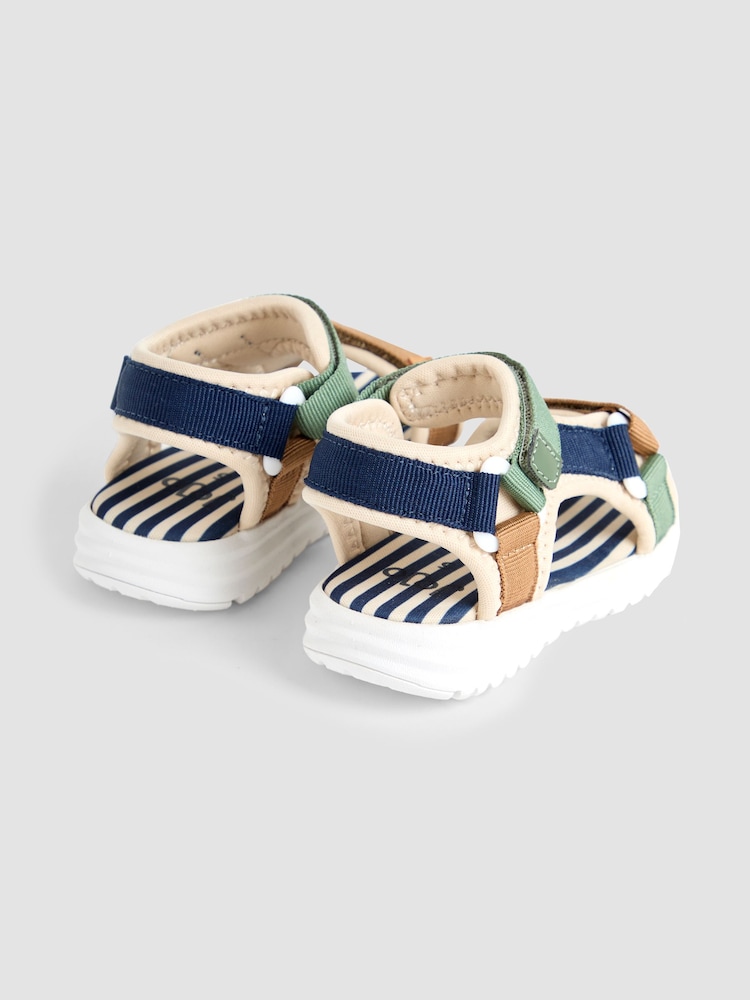 JoJo Maman Bébé Stone Adjustable Strap Sandals - Image 2 of 4