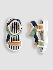 JoJo Maman Bébé Stone Adjustable Strap Sandals - Image 3 of 4