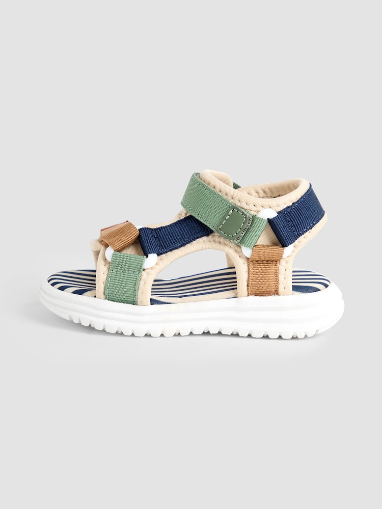 JoJo Maman Bébé Stone Adjustable Strap Sandals - Image 4 of 4
