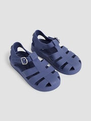 JoJo Maman Bébé Navy Jelly Sandals - Image 1 of 4