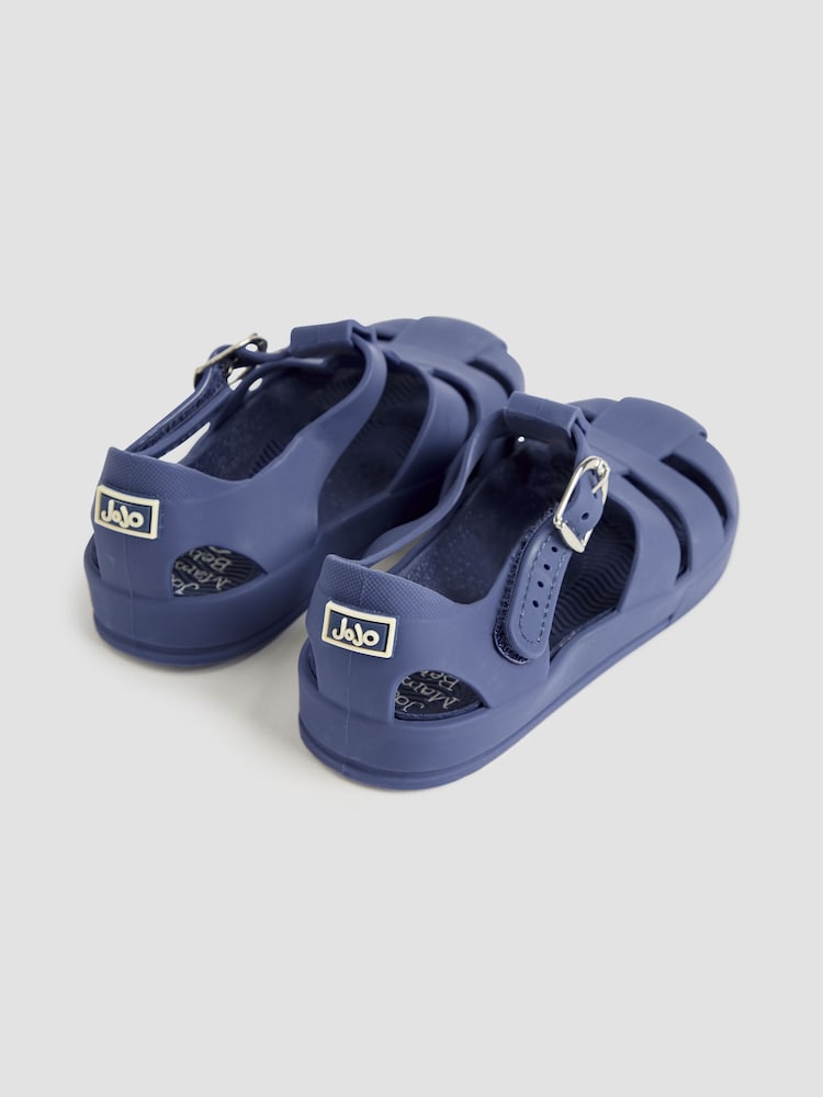 JoJo Maman Bébé Navy Jelly Sandals - Image 2 of 4