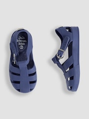 JoJo Maman Bébé Navy Jelly Sandals - Image 3 of 4