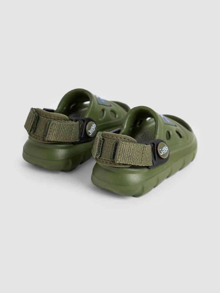 JoJo Maman Bébé Khaki Slip-On Sandals - Image 2 of 4