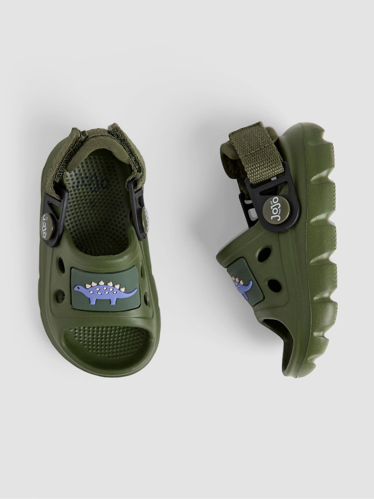 JoJo Maman Bébé Khaki Slip-On Sandals - Image 3 of 4