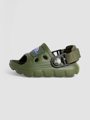 JoJo Maman Bébé Khaki Slip-On Sandals - Image 4 of 4