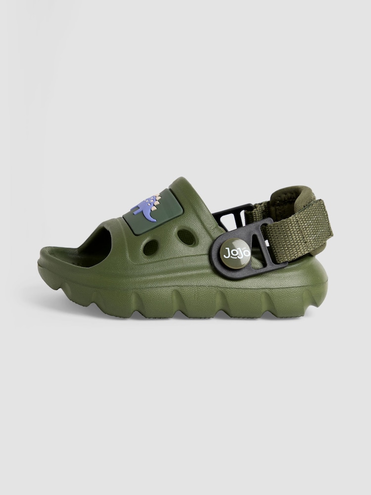 JoJo Maman Bébé Khaki Slip-On Sandals - Image 4 of 4