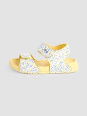 JoJo Maman Bébé Yellow Double Strap Summer Sandals - Image 4 of 4