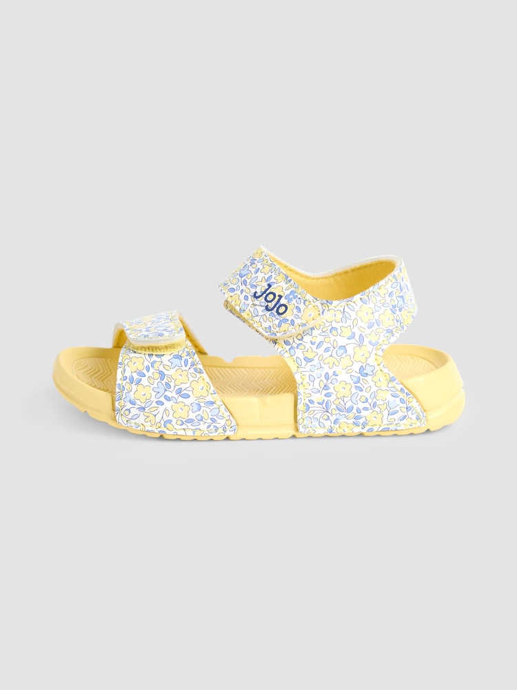 Yellow - JoJo Maman Bébé Double Strap Summer Sandals - Image 4 of 4 Yellow - JoJo Maman Bébé Double Strap Summer Sandals - Image 4 of 4