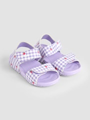 JoJo Maman Bébé Lilac Double Strap Summer Sandals - Image 1 of 4