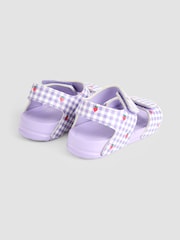 JoJo Maman Bébé Lilac Double Strap Summer Sandals - Image 2 of 4