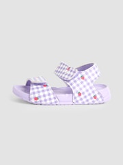 JoJo Maman Bébé Lilac Double Strap Summer Sandals - Image 4 of 4