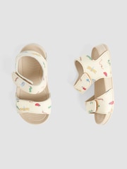 JoJo Maman Bébé Stone Double Strap Summer Sandals - Image 3 of 4