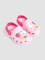 JoJo Maman Bébé Pink Slip On Clog - Image 1 of 4