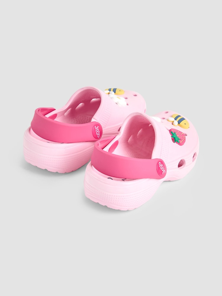 JoJo Maman Bébé Pink Slip On Clog - Image 2 of 4