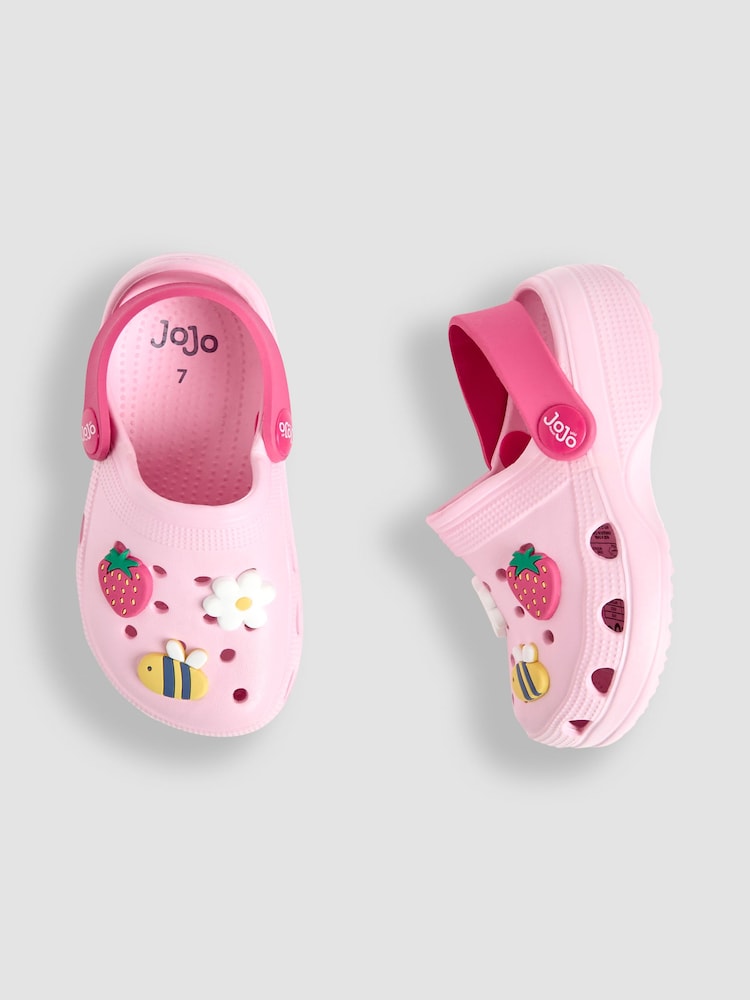 JoJo Maman Bébé Pink Slip On Clog - Image 3 of 4